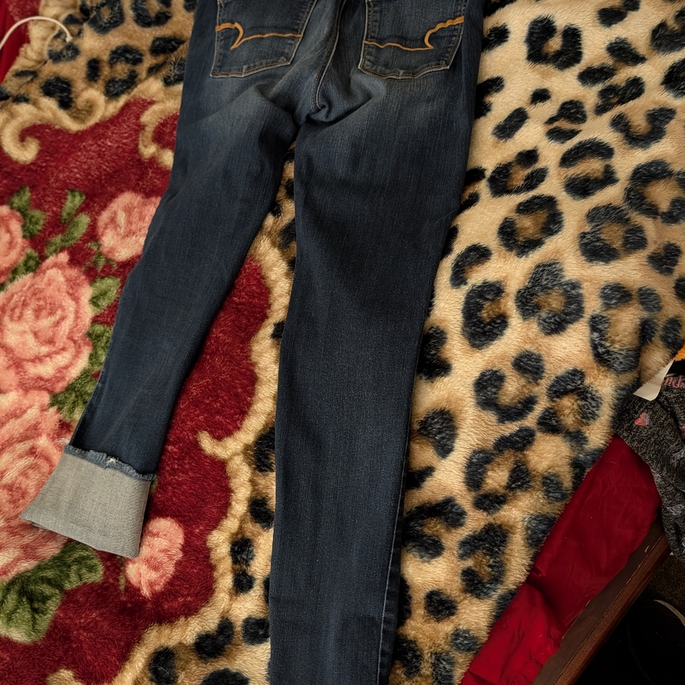 American Eagle Outfitters Dark Blue Skinny Jeans